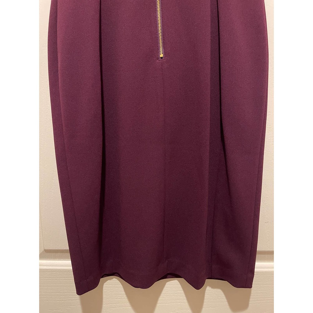 Calvin Klein Purple Sheath Dress Sz 4 - Picture 10 of 11